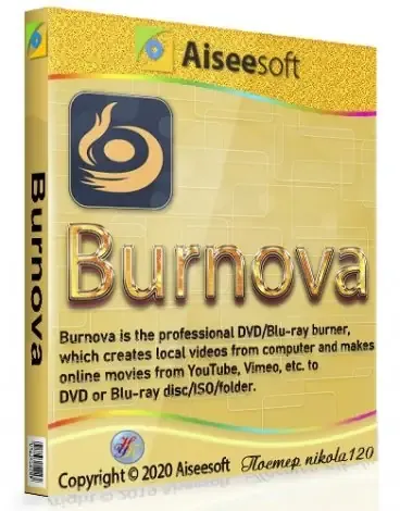 Иконка Aiseesoft Burnova 1.3.86 RePack (& Portable) by TryRooM [Multi Ru]