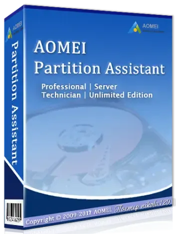 Иконка AOMEI Partition Assistant Pro Server Technician Unlimited Edition 7.1 (2018) РС RePack by D!akov