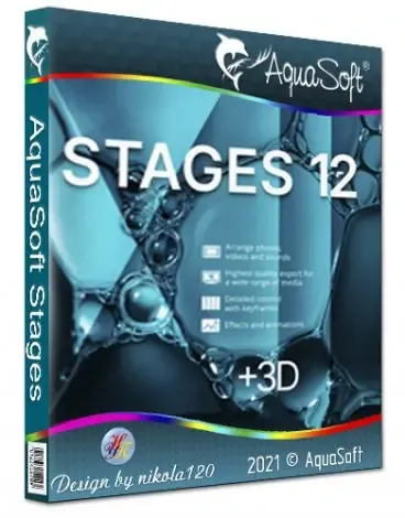 Иконка AquaSoft Stages 13.2.01 RePack (& Portable) by elchupacabra [Multi Ru]