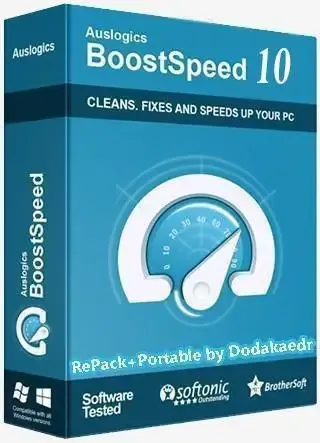 Иконка Auslogics BoostSpeed Premium v10.0.13 RePack+Portable by Dodakaedr [ENG + RUS, 2018]