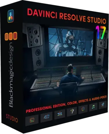 Иконка Blackmagic Design DaVinci Resolve Studio 17.4.1 Build 4 RePack by KpoJIuK [Multi Ru]