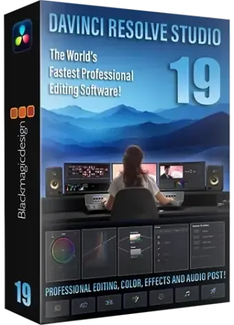 Иконка Blackmagic Design DaVinci Resolve Studio 19.0.2 Build 7 RePack by KpoJIuK [Multi Ru]