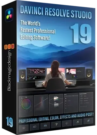 Иконка Blackmagic Design DaVinci Resolve Studio 19.1.1 Build 8 (x64) Portable by 7997 [Multi Ru]