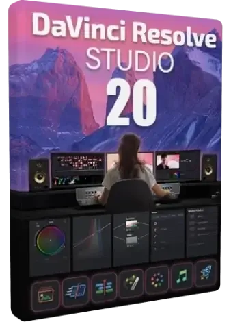 Иконка Blackmagic Design DaVinci Resolve Studio 20.0B Build 38 Public Beta 3 RePack by KpoJIuK [Multi Ru]