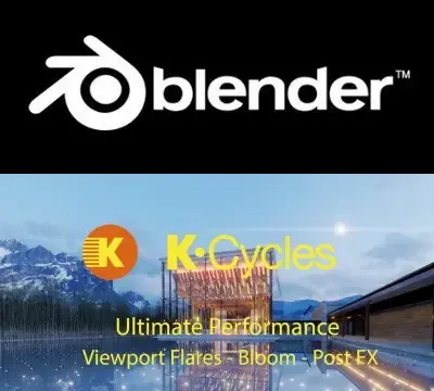 Иконка Blender K-Cycles RTX 2021 2.93.4 RC LTS Portable [Multi Ru]