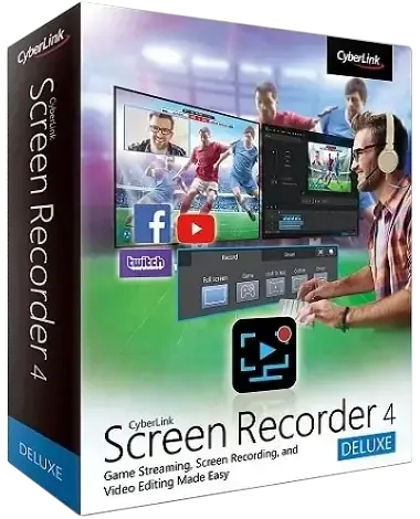 Иконка CyberLink Screen Recorder Deluxe 4.3.0.19620 RePack by PooShock [Ru En]