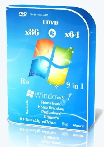 Иконка Microsoft® Windows® 7 SP1 x86 x64 Ru 9 in 1 Update 01.2022 by OVGorskiy 1DVD