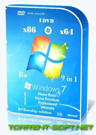 Иконка Microsoft® Windows® 7 SP1 x86 x64 Ru 9 in 1 Update 10.2023 by OVGorskiy 1DVD