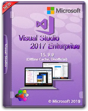 Иконка Microsoft Visual Studio 2017 Enterprise 15.9.9 [Offline Cache, Unofficial] (2019) РС