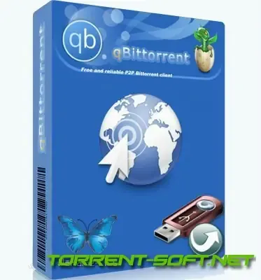 Иконка qBittorrent 4.5.5 Portable by PortableApps + Themes (x64) [Multi Ru]