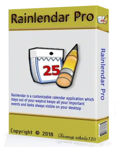 Иконка Rainlendar Pro 2.14 Build 155 Final RePack by вовава x86 x64 [2018, ENG + RUS]