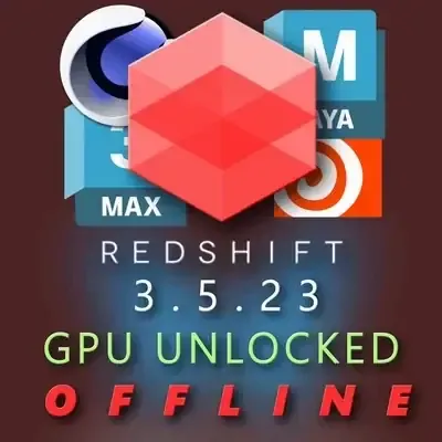 Иконка Redshift 3.5.23 [Unlocked GPU, Offline] for Cinema 4D, Maya, Houdini, 3DS Max [En]