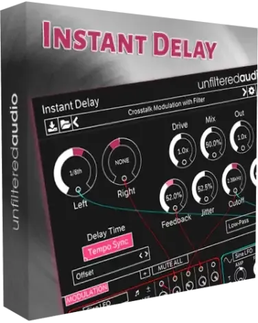 Иконка Unfiltered Audio - Instant Delay 1.3.0 VST, VST3, AAX RePack by TeamCubeadooby [En]