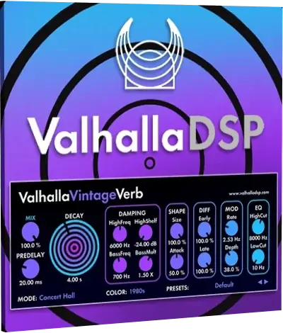 Иконка Valhalla DSP - Valhalla VintageVerb 4.0.5 VST, VST3, AAX (x64) [En]