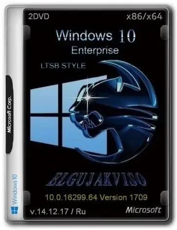 Иконка Windows 10 Enterprise LTSB Style VL (x86 x64) Elgujakviso Edition v.14.12.17 (2017) Русский