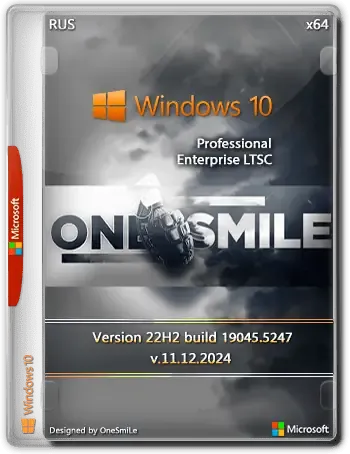 Иконка Windows 10 Pro Ent LTSC by OneSmiLe 22H2 build 19045.5247 [Ru]