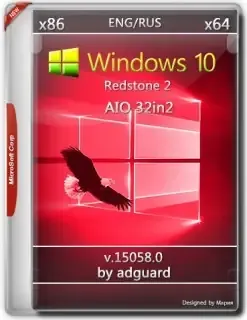 Иконка Windows 10 Redstone 2 [15058.0] RC (x86-x64) AIO [32in2] adguard v17.03.15 (2017) Русский Английский