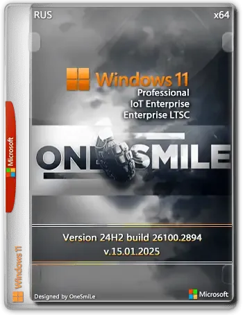 Иконка Windows 11 Pro Ent LTSC by OneSmiLe 24H2 build 26100.2894 [Ru]