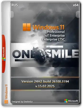 Иконка Windows 11 Pro Ent LTSC by OneSmiLe 24H2 build 26100.3194 [Ru]
