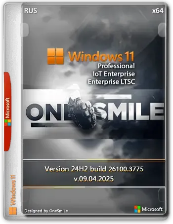 Иконка Windows 11 Pro Ent LTSC by OneSmiLe 24H2 build 26100.3775 [Ru]