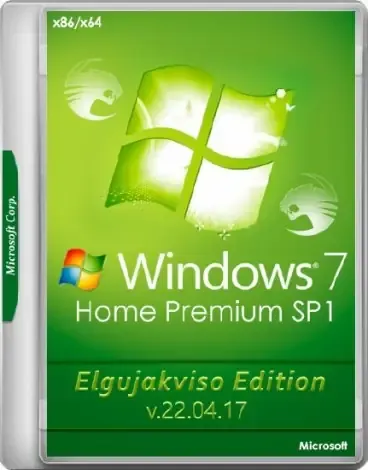 Иконка Windows 7 Home Premium SP1 (x86 x64) Elgujakviso Edition v.22.04.17 (2017) Русский
