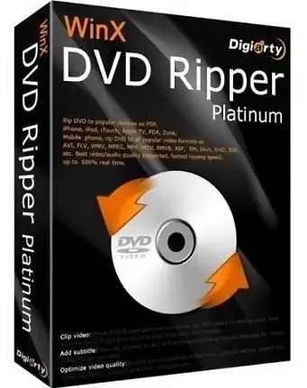 Иконка WinX DVD Ripper Platinum 8.20.8 RePack (& Portable) by elchupacabra [Multi Ru]