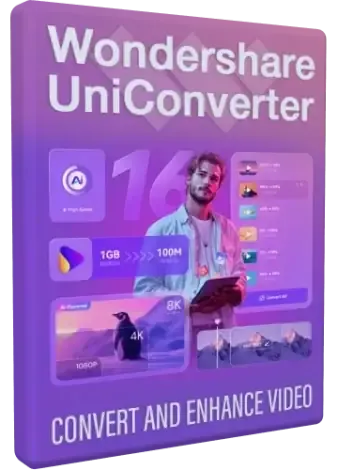 Иконка Wondershare UniConverter 16.5.8.318 RePack (& Portable) by elchupacabra [Multi Ru]