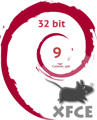 Иконка [x86] Debian 9 Stretch XFCE custom spb