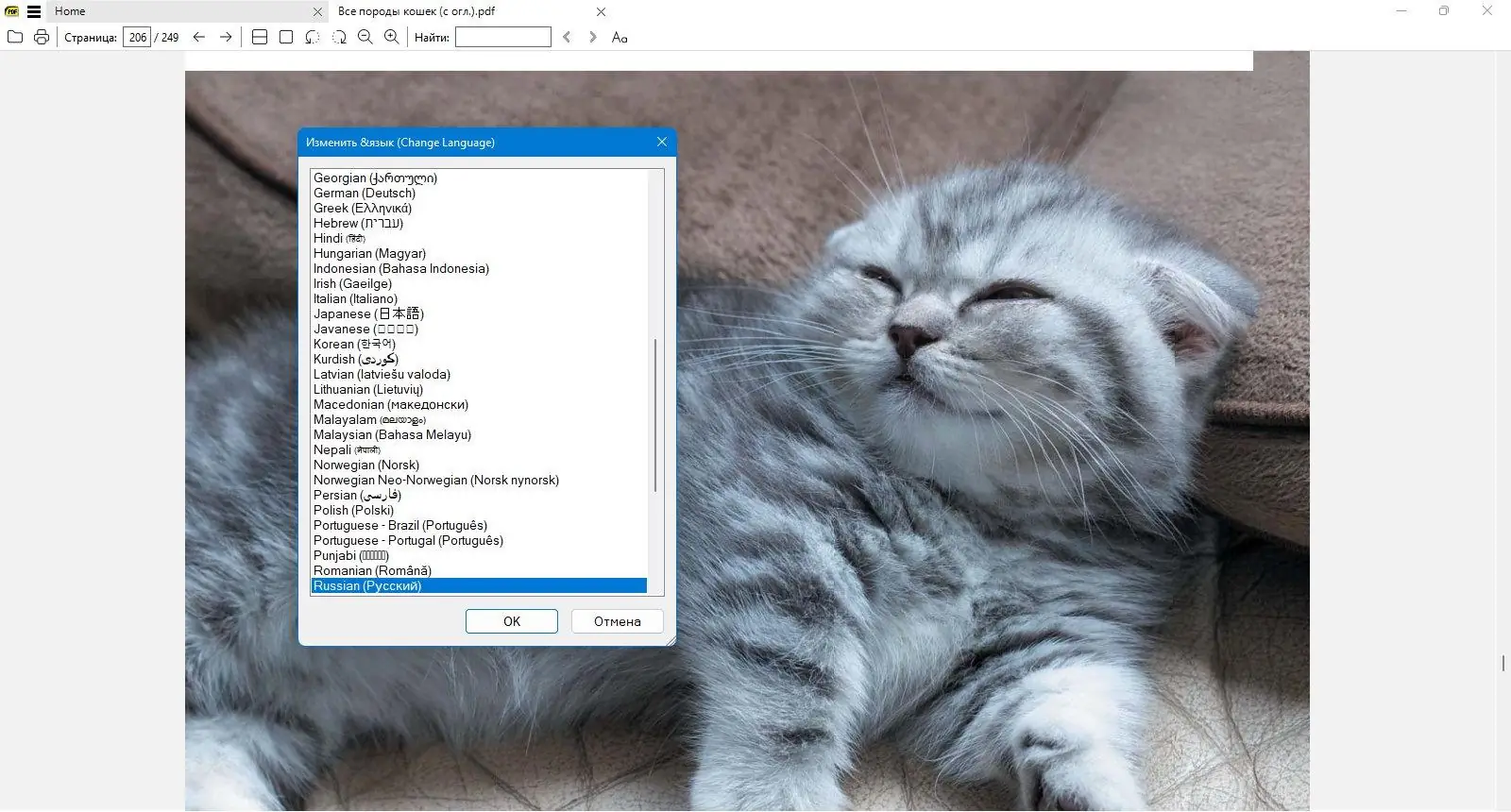 Настройки программы