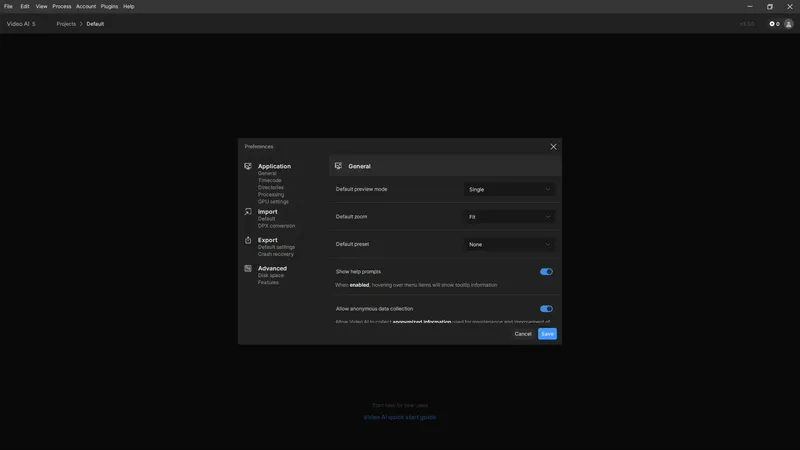 Настройки программы