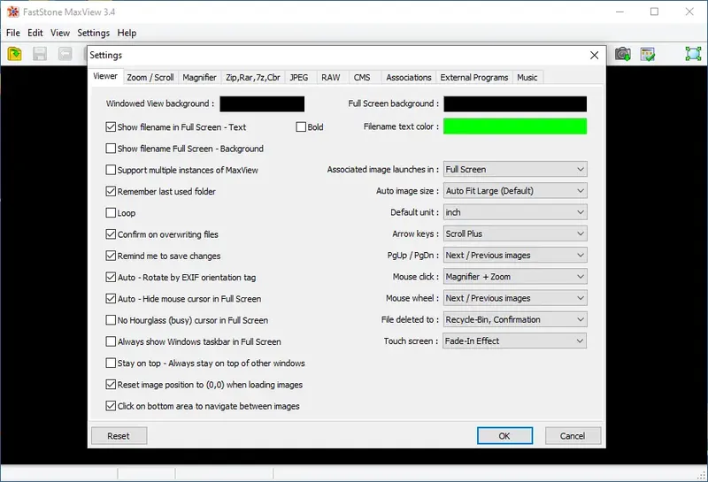 Настройки программы