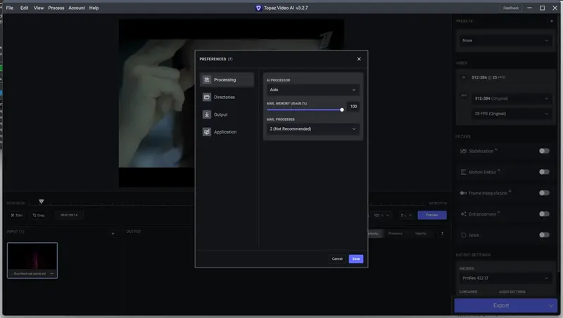 Настройки программы