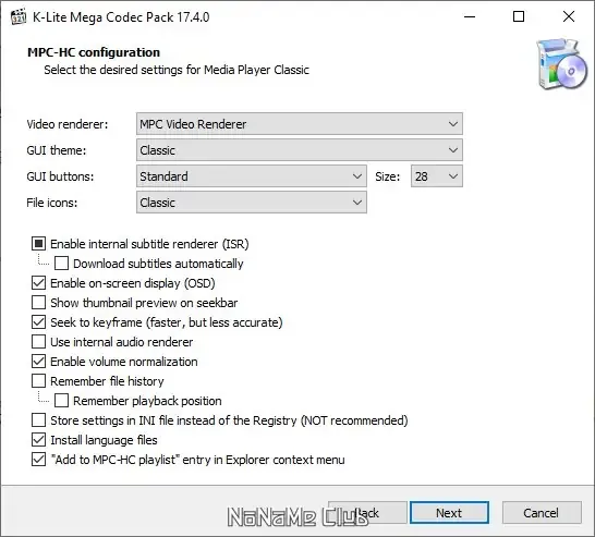 Настройки программы