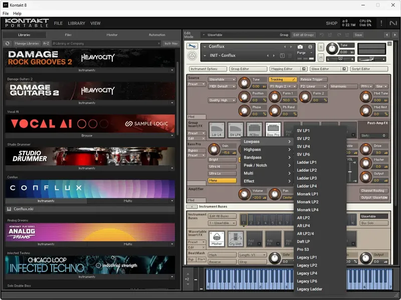 Настройки программы