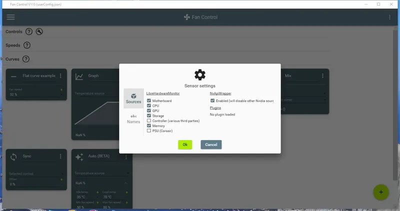 Настройки программы