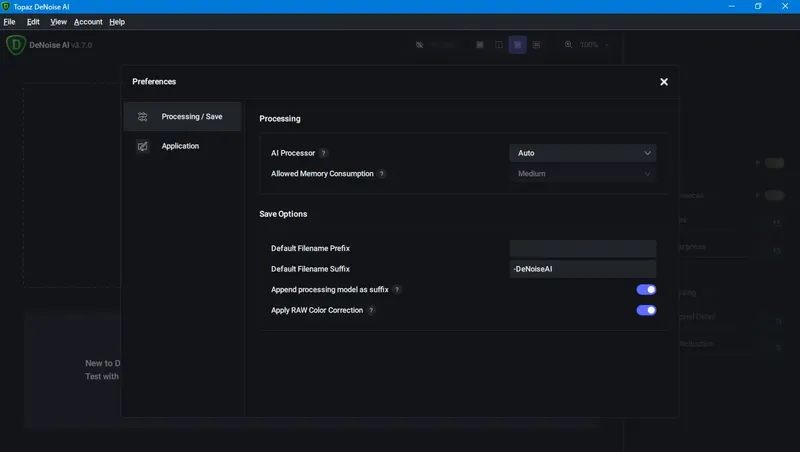 Настройки программы