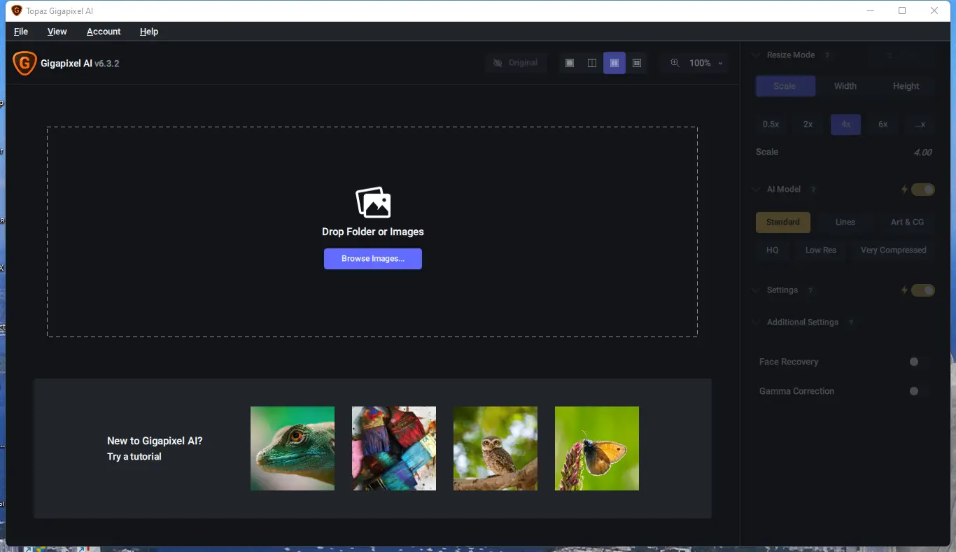 Настройки программы