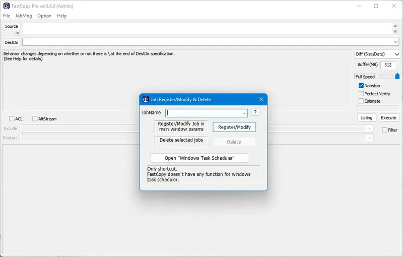 Настройки программы