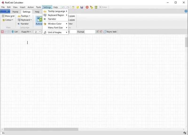Настройки программы