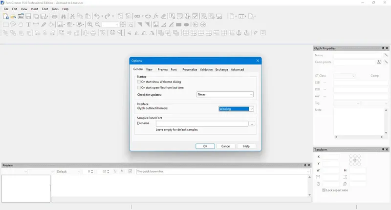Настройки программы