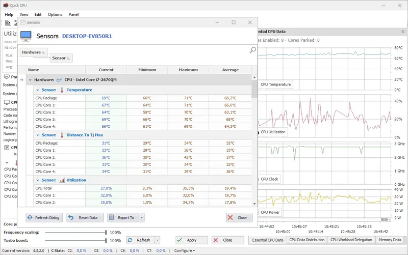 Настройки программы
