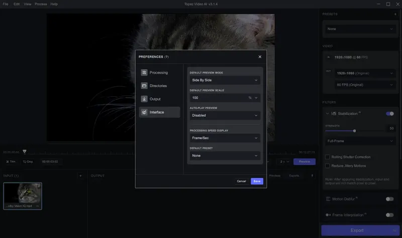 Настройки программы