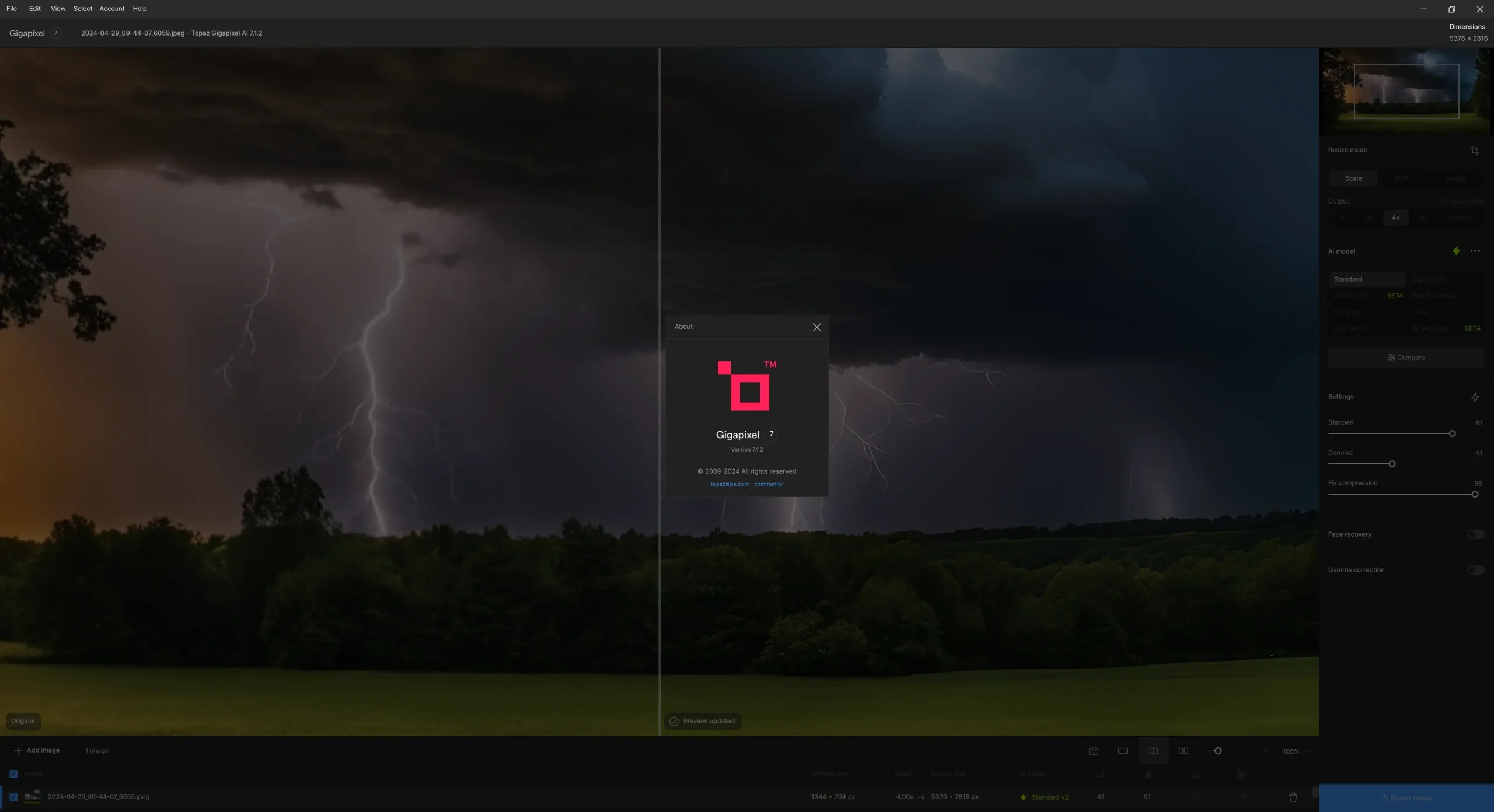 Настройки программы