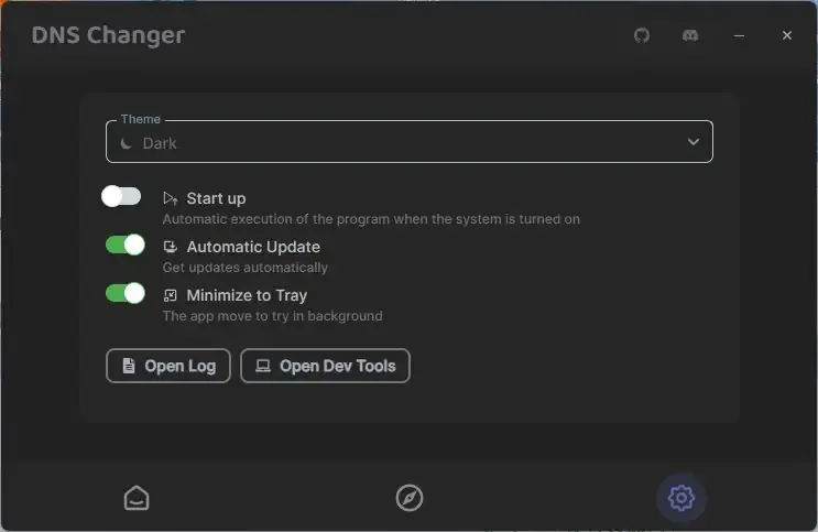 Настройки программы