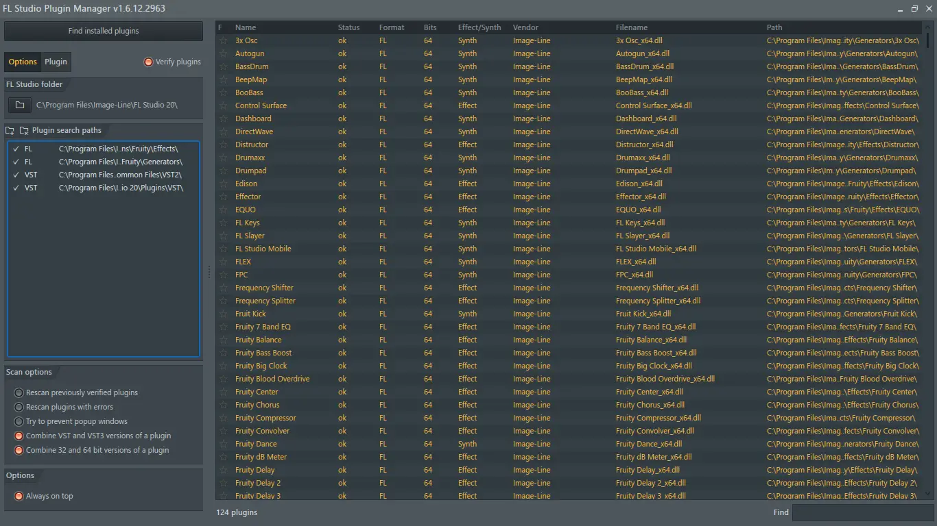 Настройки программы