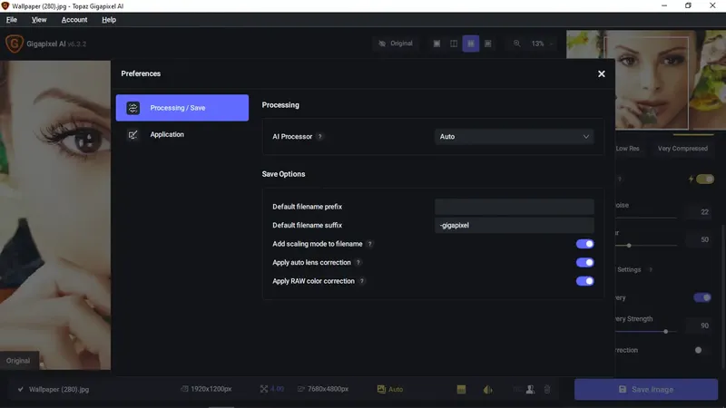Настройки программы
