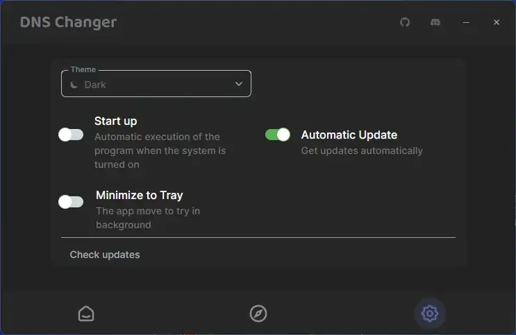 Настройки программы
