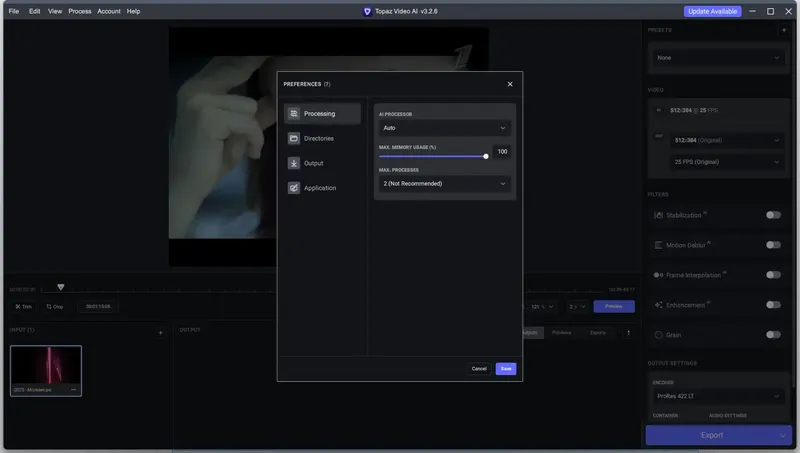 Настройки программы