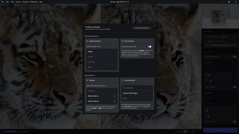 Настройки программы