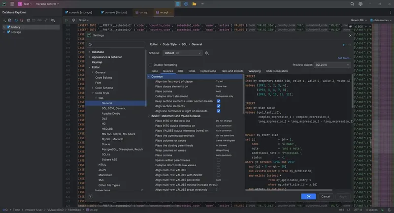 Настройки программы
